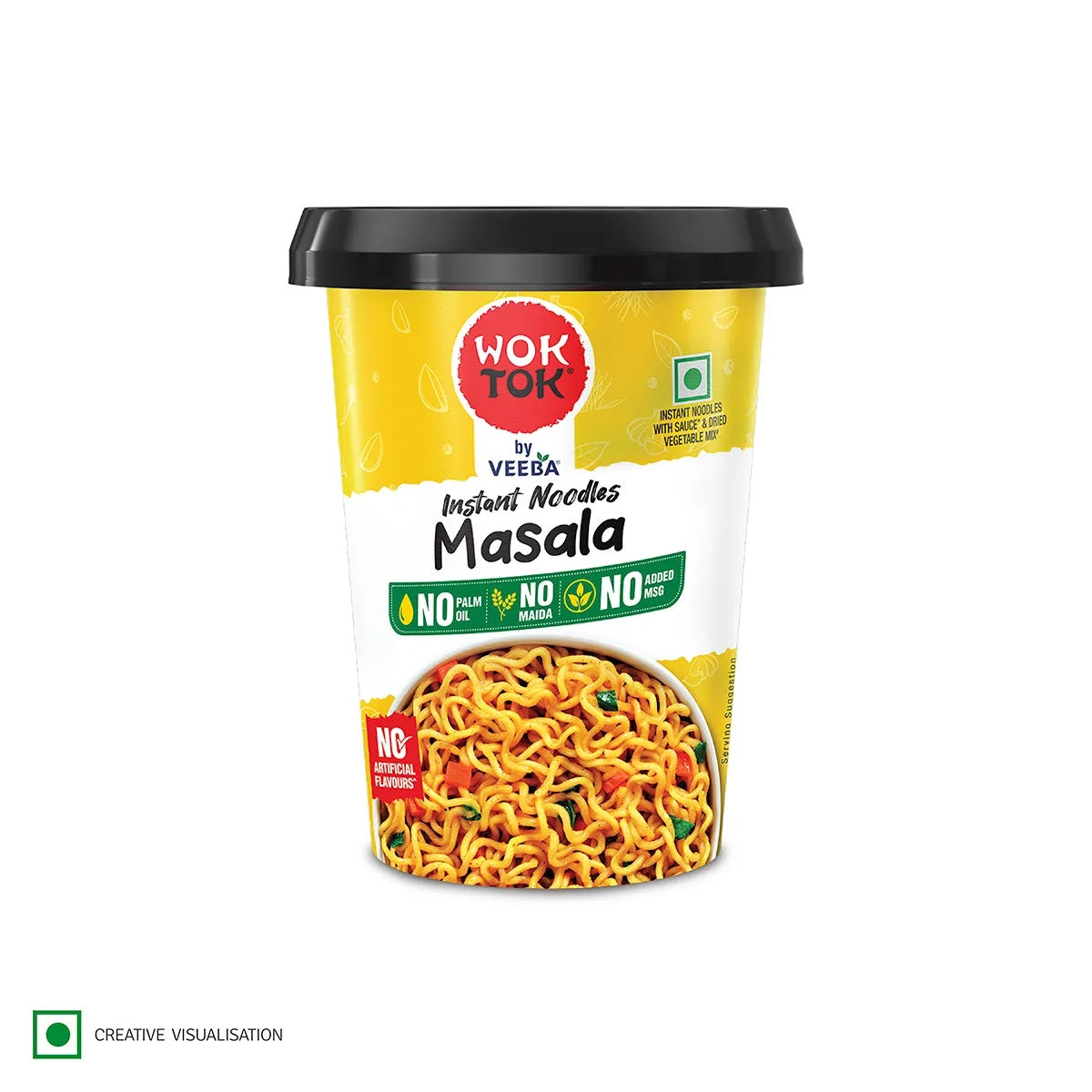 Wok Tok By Veeba Instant Cup Noodles Masala (92.5g) & Wok Tok By Veeba Instant Cup Noodles Manchurian - 92.5g