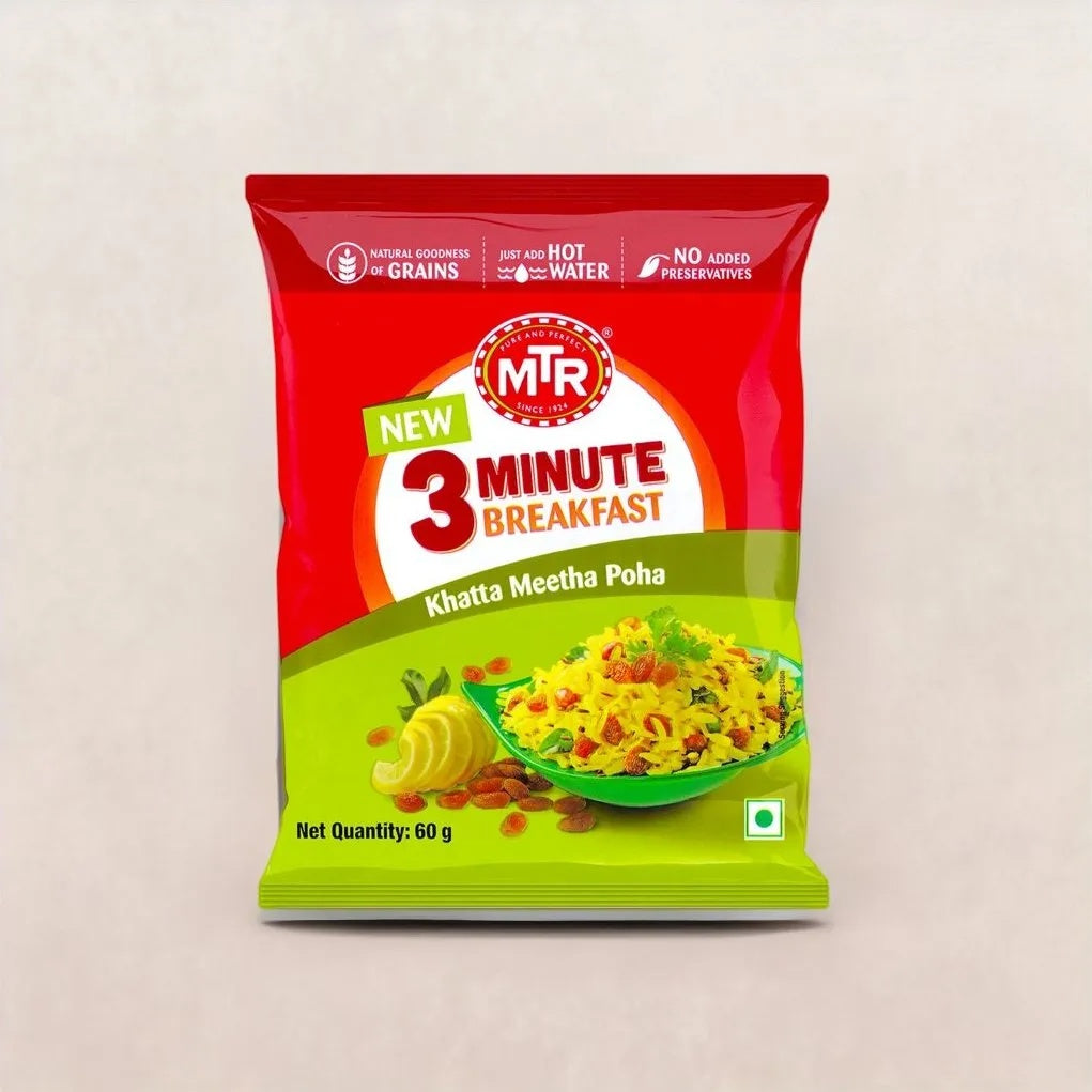 MTR Breakfast Khatta Meetha Poha Mix Combo - 60g