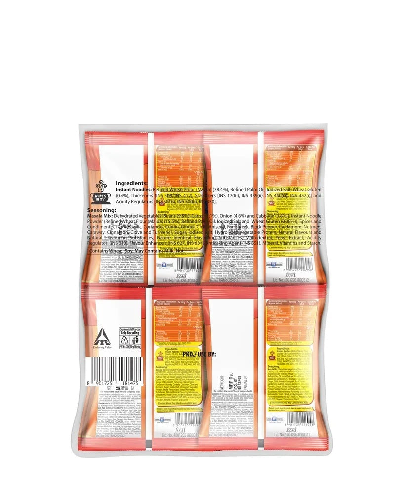 YiPPee! Magic Masala Noodles with Added Veggies - The Better Noodles - 840 g