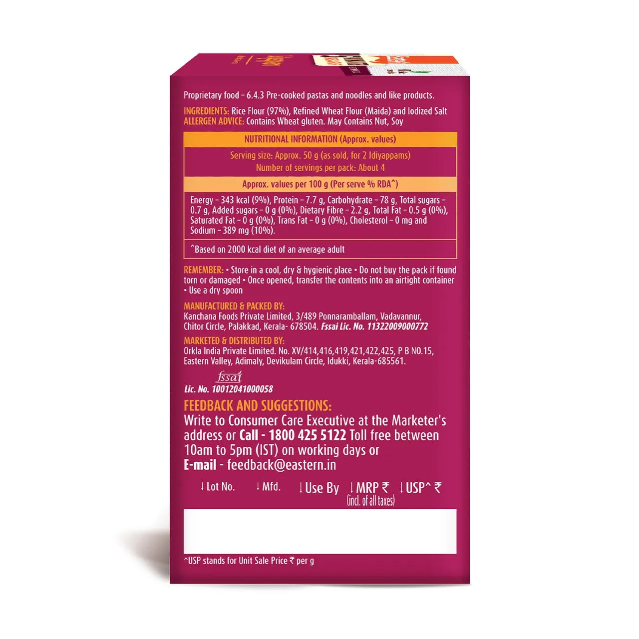Eastern 5 Min Instant Breakfast Idiyappam Ready Mix - 200g