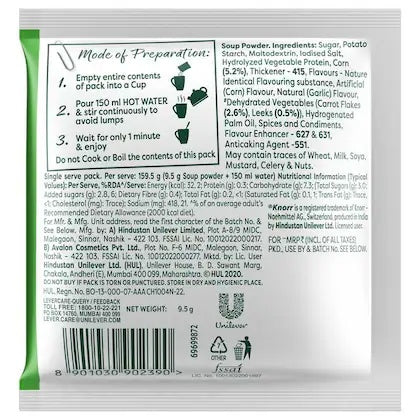 Knorr Sweet Corn Veg Instant Cup-a-Soup 9.5 g