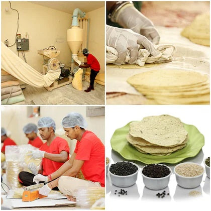 Marwar Moong Daal Punjabi Papad 400g Zipper Pack of 1 (Jain, Handmade, High Spicy, Jain & Rajasthani Flavor)