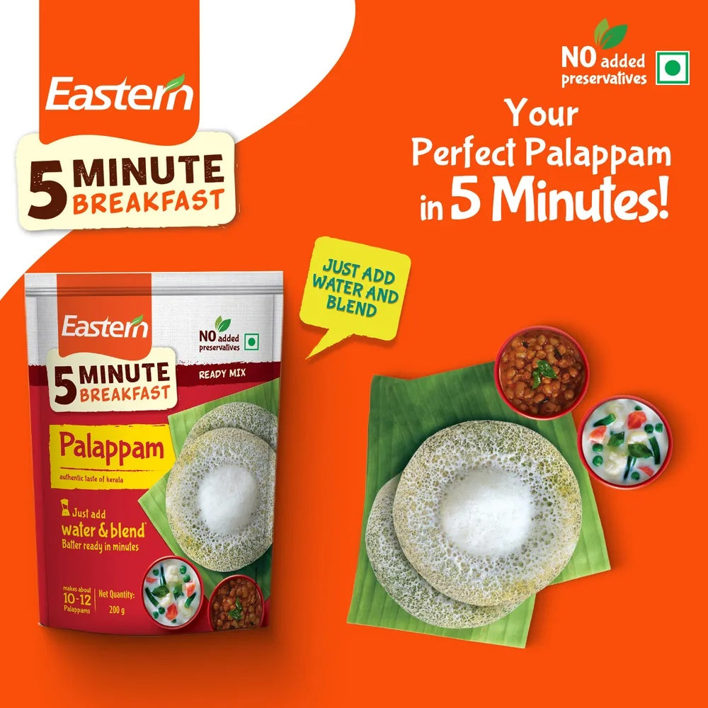 Eastern 5 Min Instant Breakfast Palappam Ready Mix - 200g
