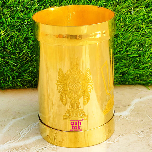 Brass Kubera Kuncham for Puja, Decorative Puja Kuncham