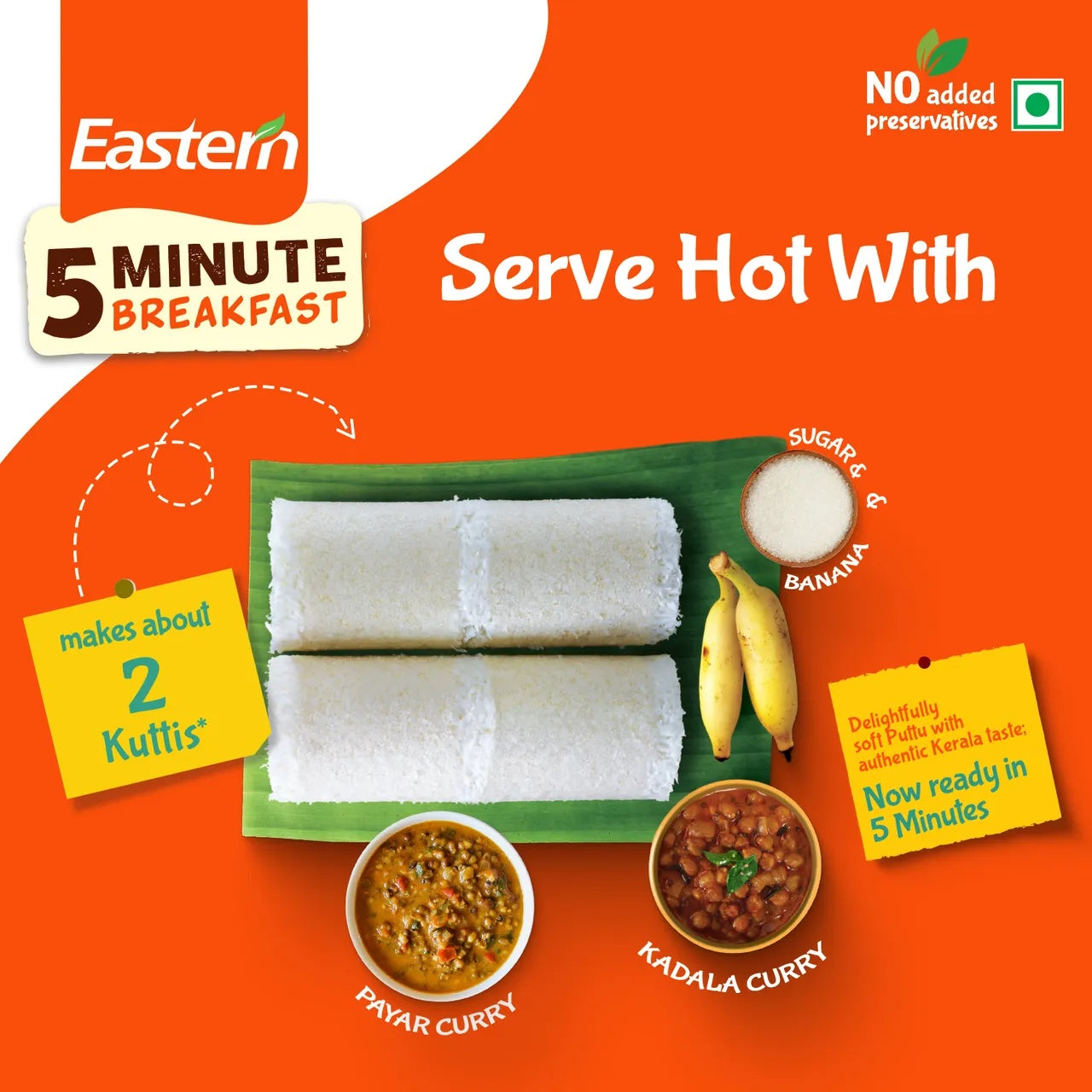 Eastern 5 Min Instant Breakfast Puttu Ready Mix - 200g