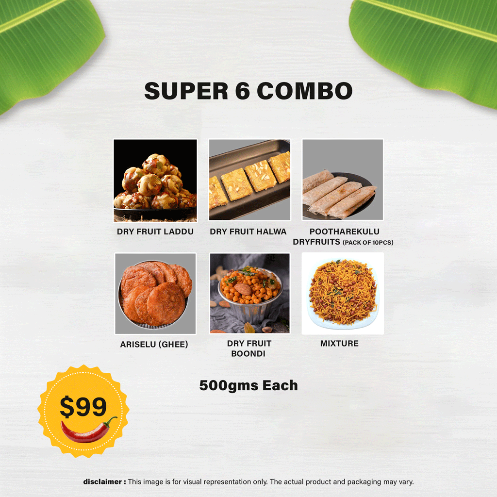 Super 6 - Sweets and Namkeens Combo