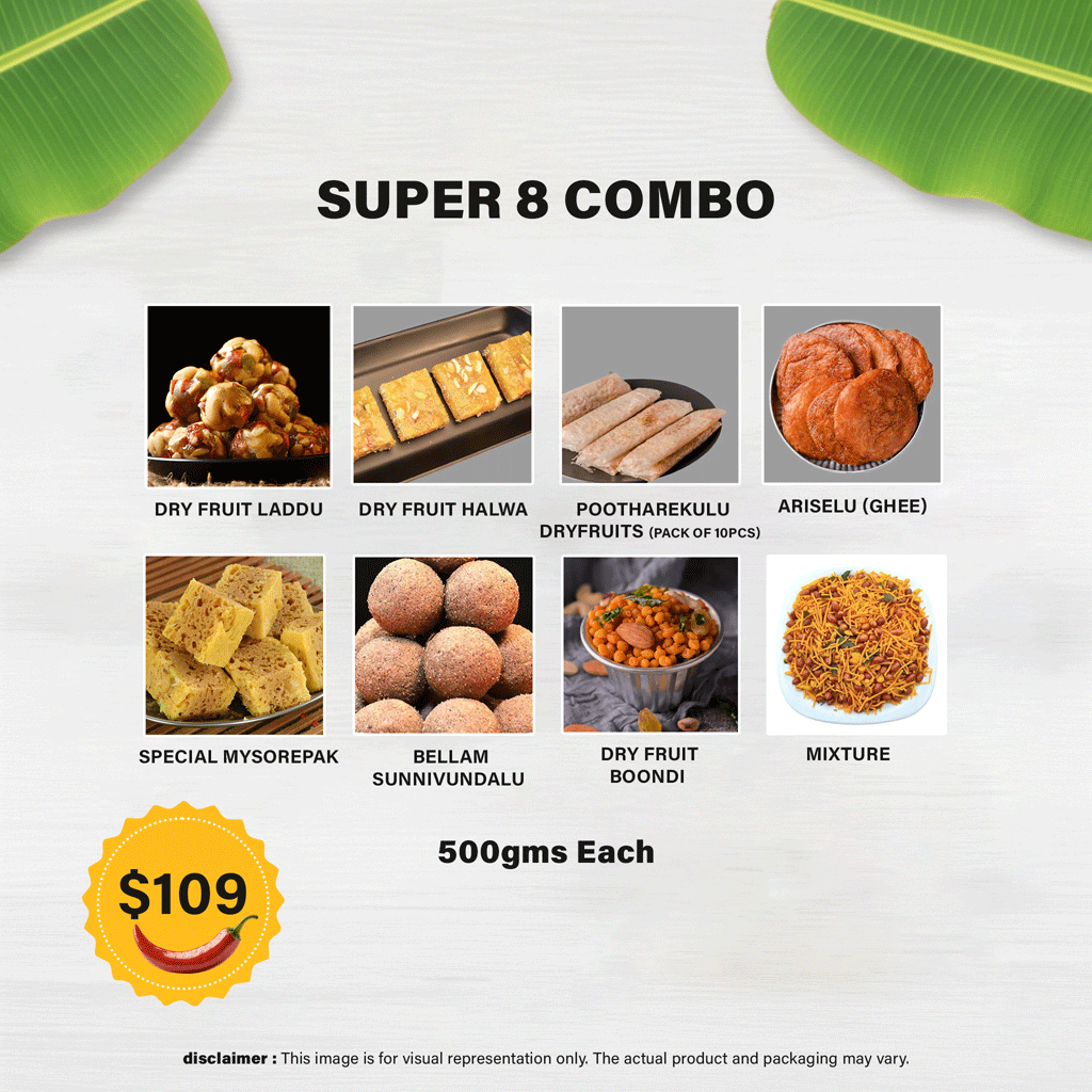 Super 8 - Sweets and Namkeens Combo