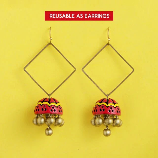Bhaiya Bhabhi Rakhi Set (Red) (Set of 2)