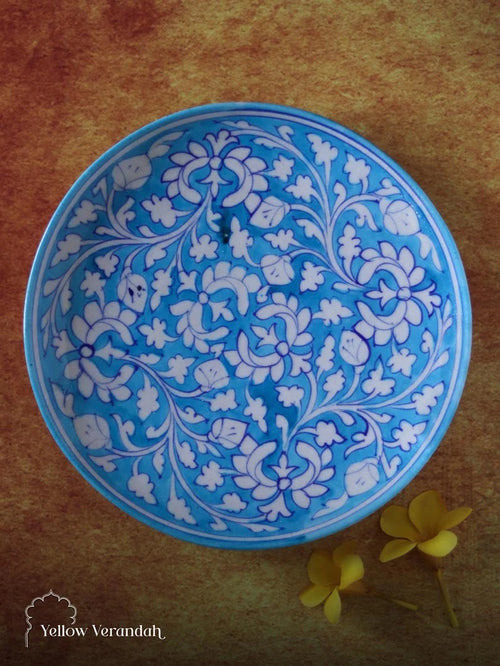 Ceramic Blue Pottery Wall Plate