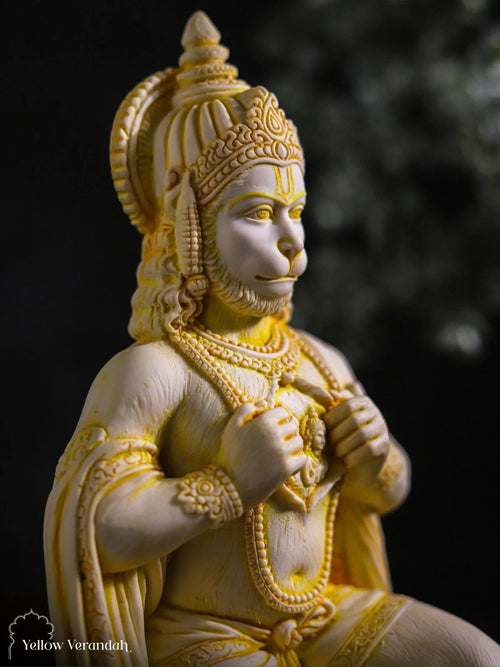 Hanuman Sculpture - Marble God Statue