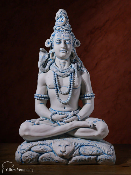 Shiva Sculpture - Marble God Statue