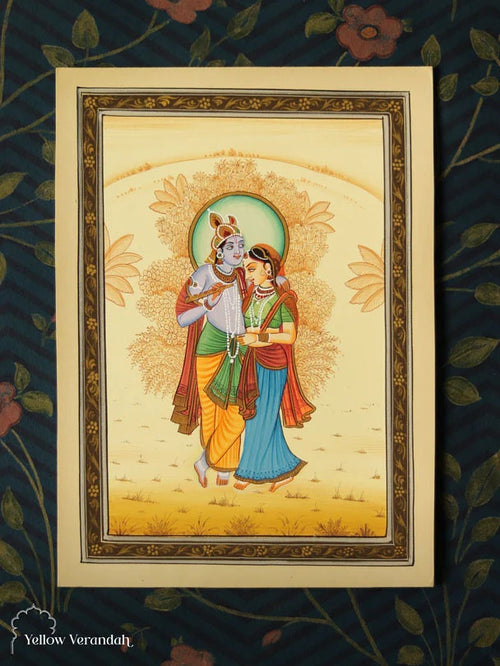 Radha Krishna Painting - Handmade Pichwai Painting