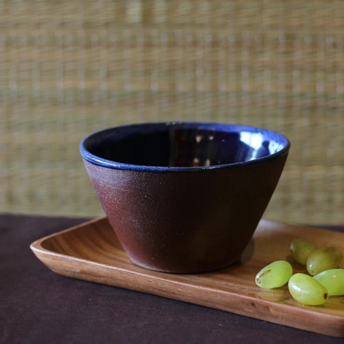 Stoneware Snack Serving Bowl