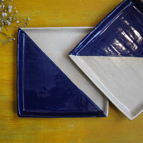 Stoneware Square Serving Plate