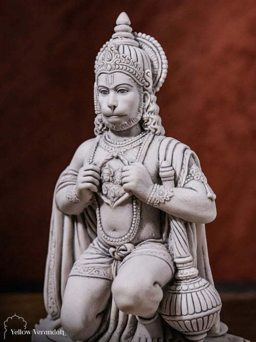 Hanuman Sculpture - Marble God Statue
