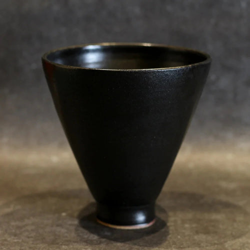 Stoneware Serving Cone Bowl - Black