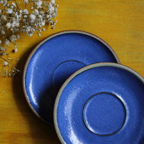 Stoneware Saucer Plate - Blue