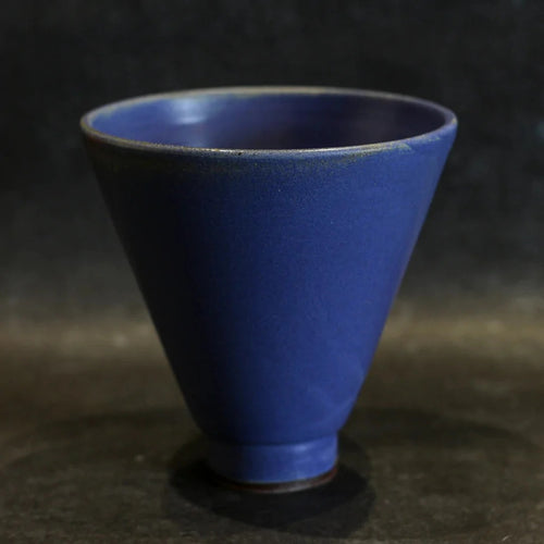 Stoneware Serving Cone Bowl - Blue