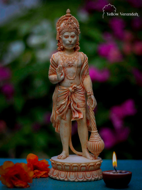 Hanuman Sculpture - Marble God Statue