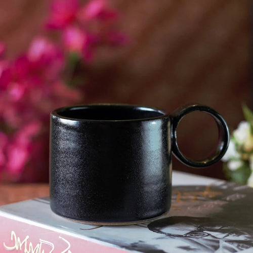 Stoneware Coffee Mug - Matt Black