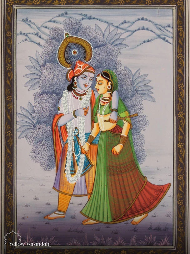 Radha Krishna Painting - Handmade Pichwai Painting