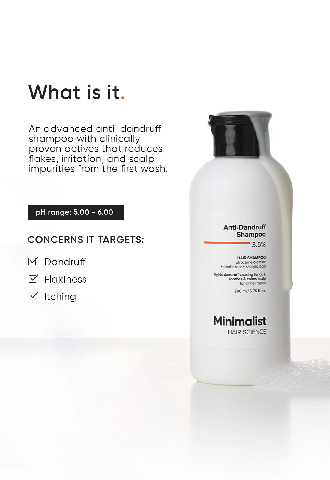 Anti Dandruff Shampoo 3.5%