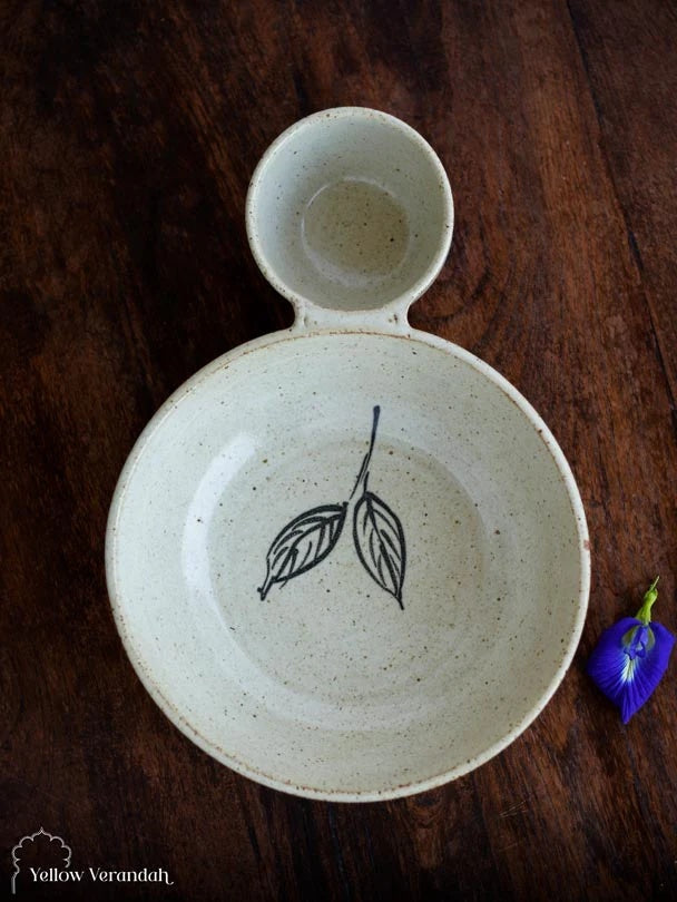 Stoneware Serving Chip & Dip Bowl