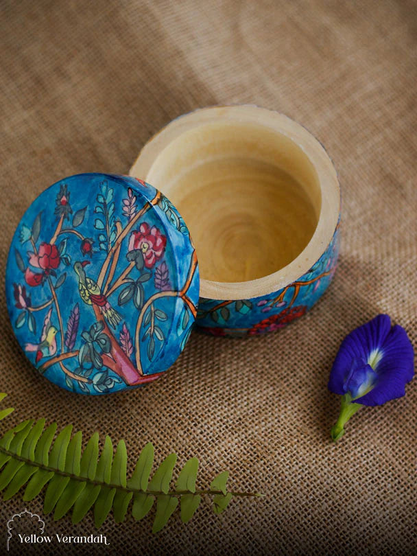 Handpainted Bamboo Box