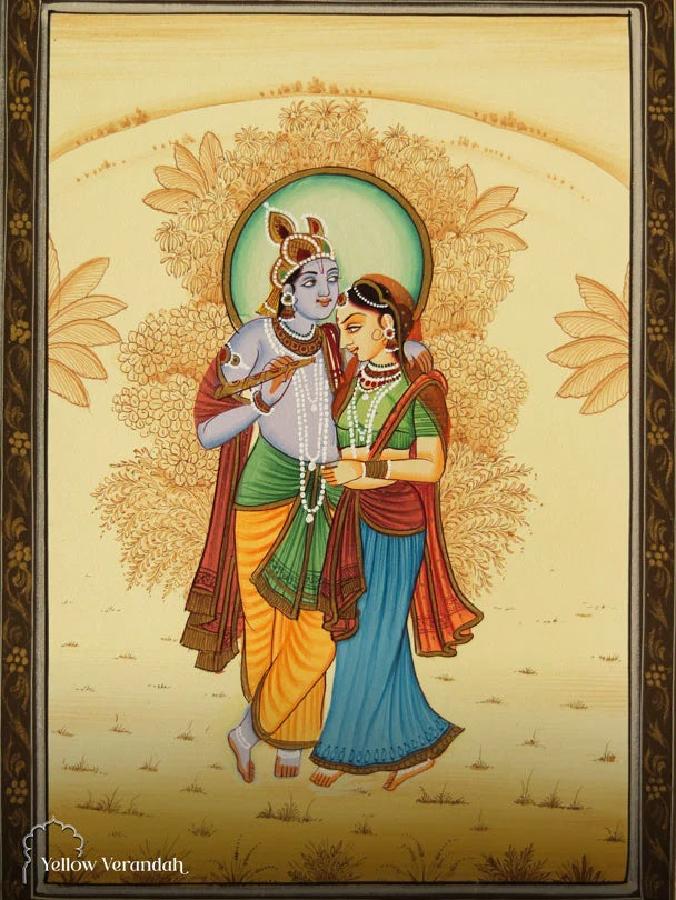 Radha Krishna Painting - Handmade Pichwai Painting