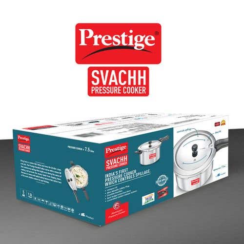 Prestige Svachh Aluminium Anti Bulge Induction Base Pressure Cooker (Silver)