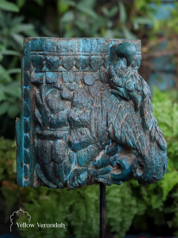 Antique Wooden Carving on Stand
