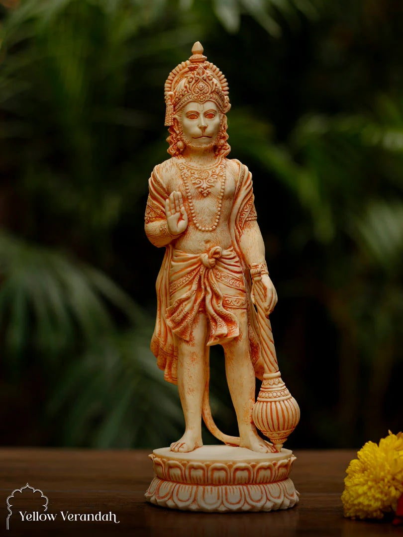 Hanuman Sculpture - Marble God Statue