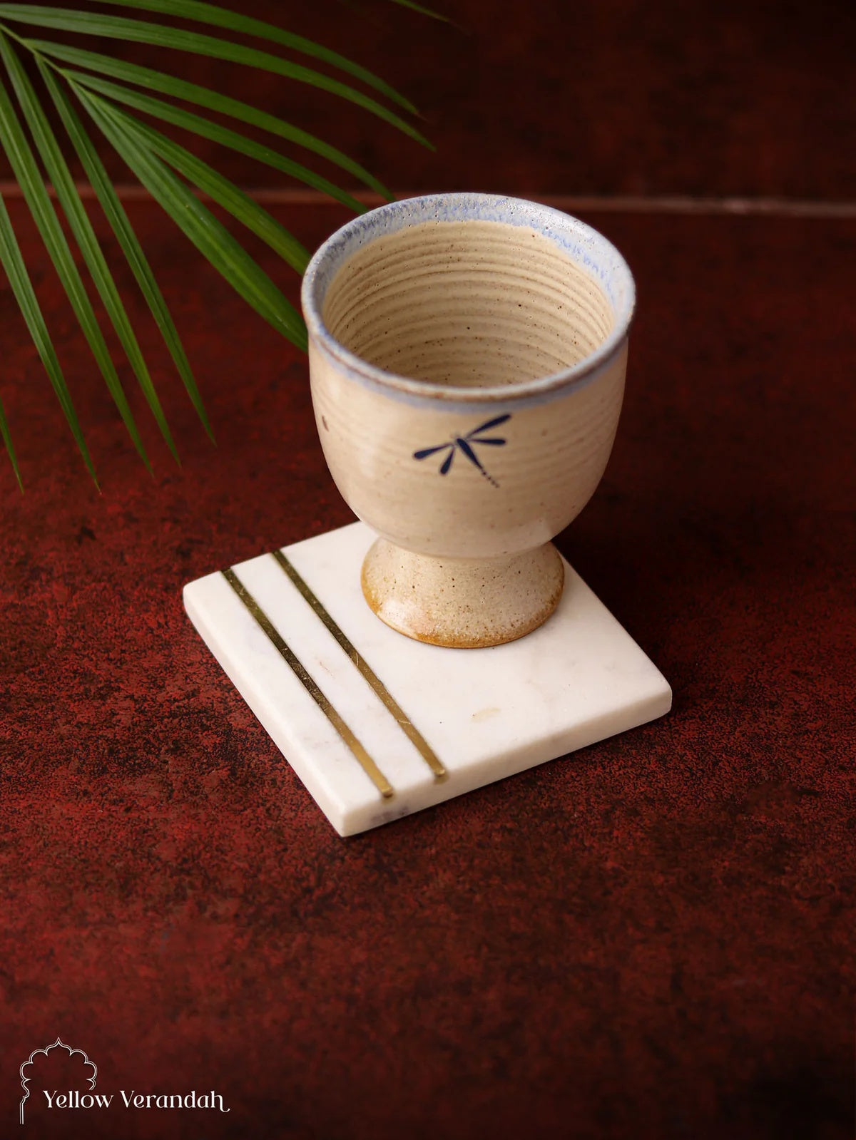 Marble Brass Coaster