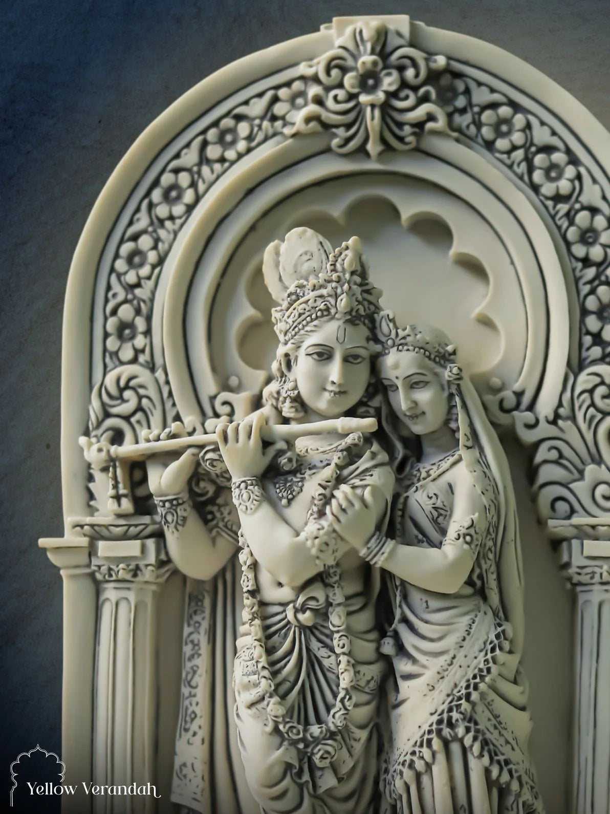 Radha Krishna Sculpture - Marble God Statue