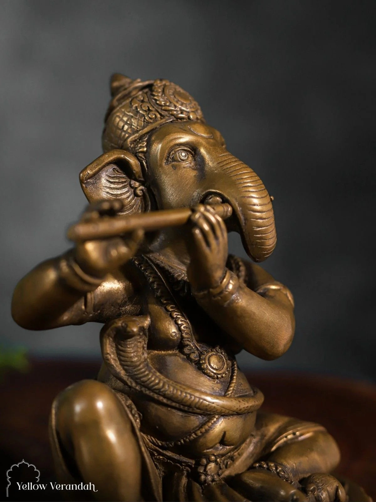 Brass Ganesha Sculpture