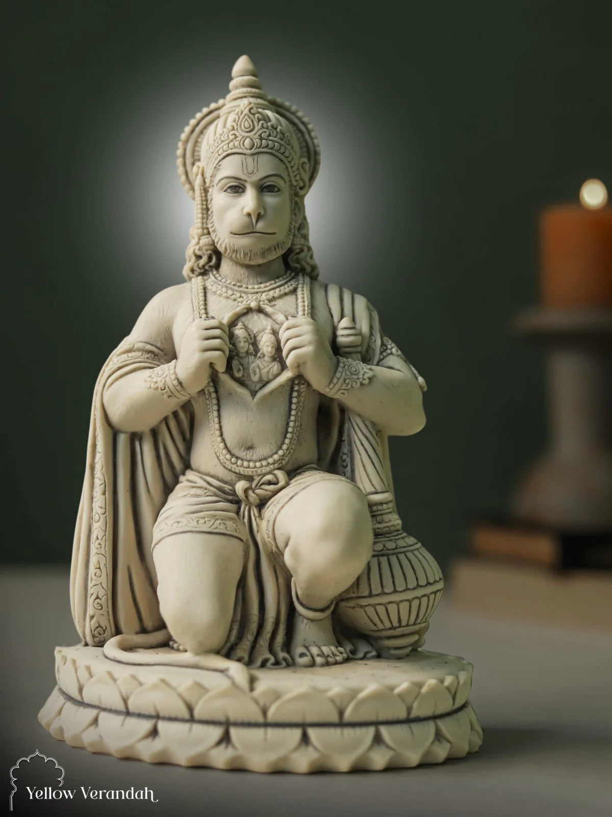 Hanuman Sculpture - Marble God Statue