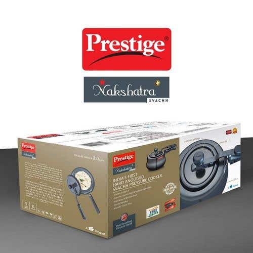Prestige Nakshatra Plus Svachh Hard Anodised Aluminium Spillage Control Handi Pressure Cooker (Black)