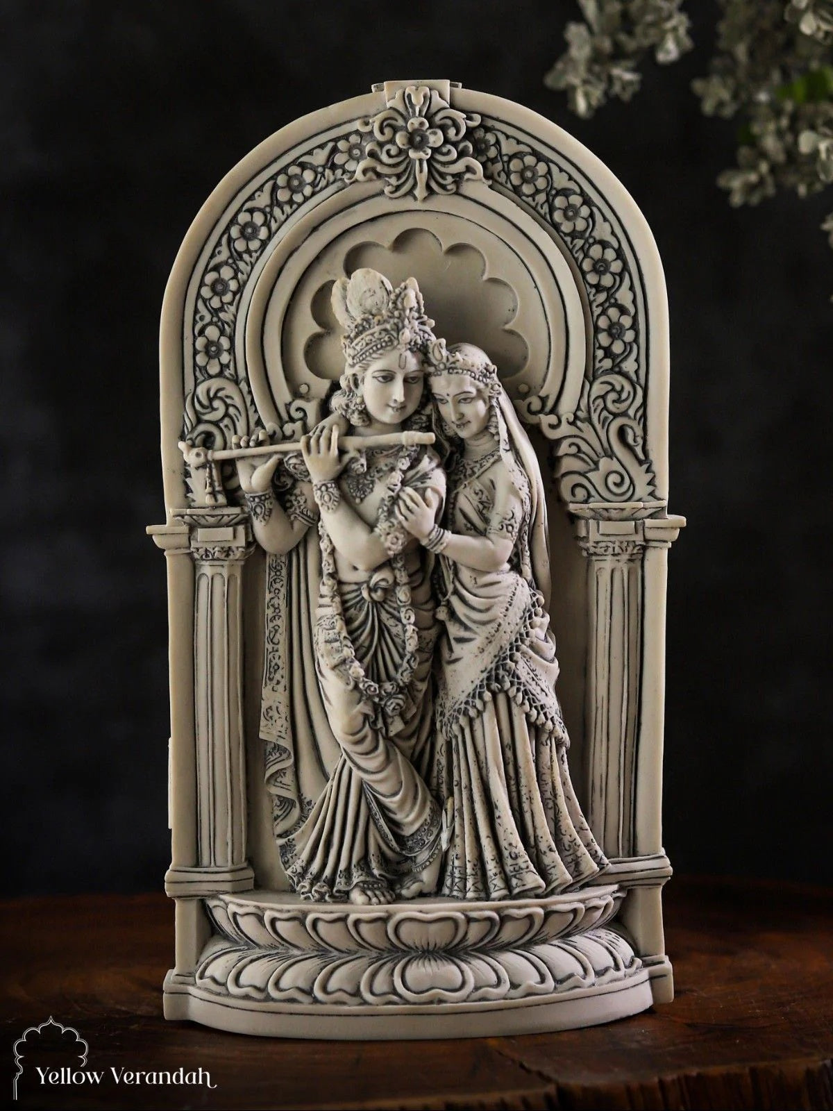 Radha Krishna Sculpture - Marble God Statue