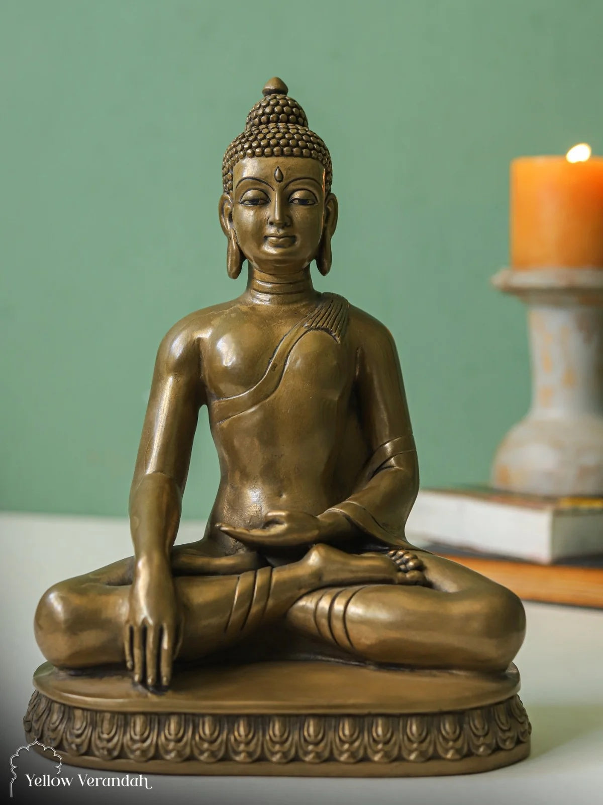 Brass Buddha Sculpture