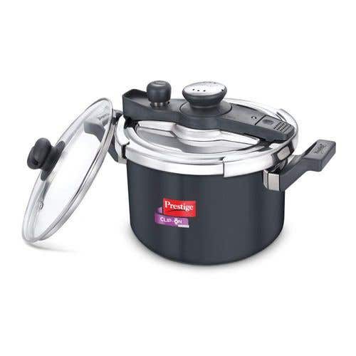 Prestige Clip-on Svachh Hard Anodised Spillage Control Pressure Cooker