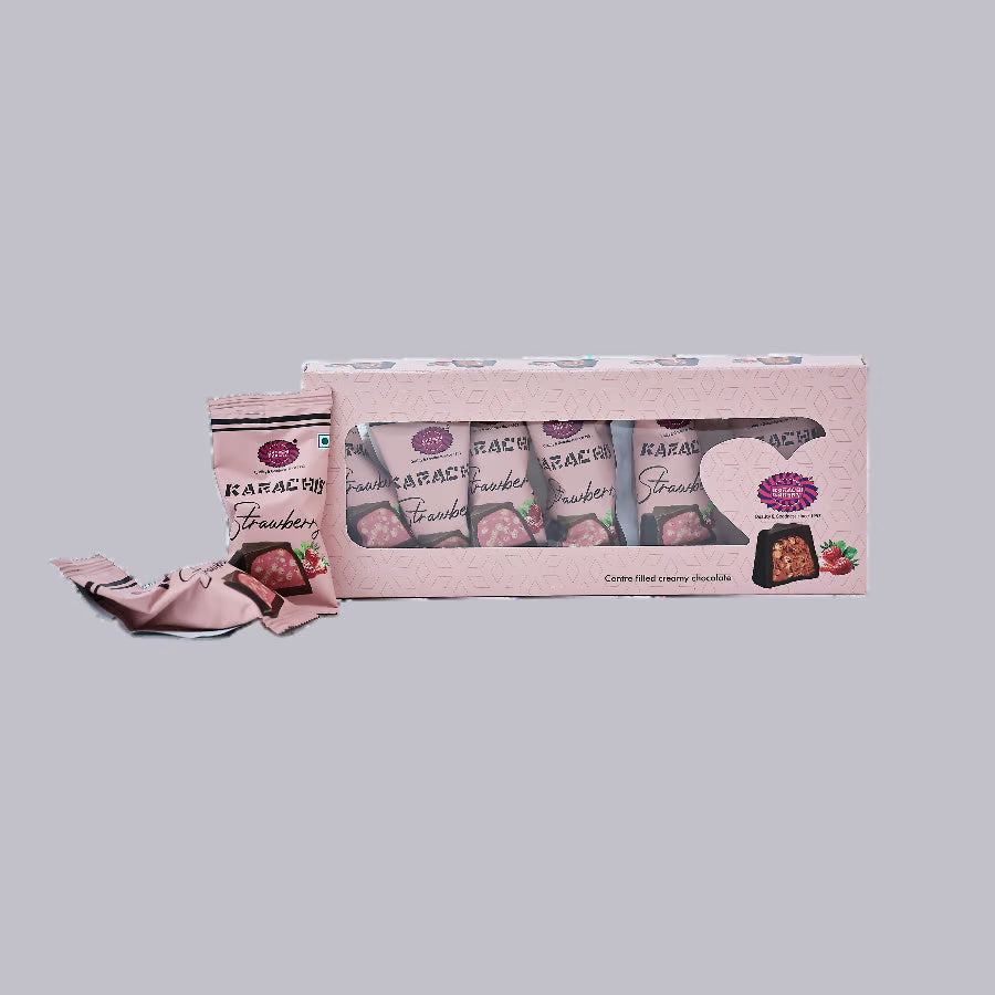 Karachi's Strawberry Bon Bon 60g (6Pcs Box)