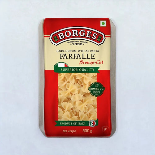 BORGES Durum Wheat Pasta Farfalle - 500g
