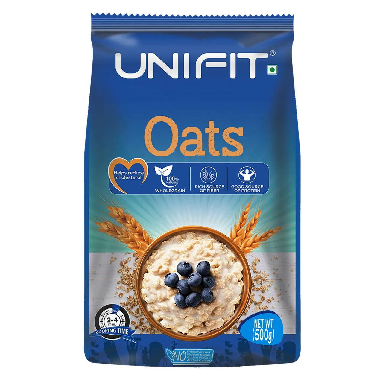 Unifit Oats | High Fiber and Protein | Healthy Breakfast Choice - 500g