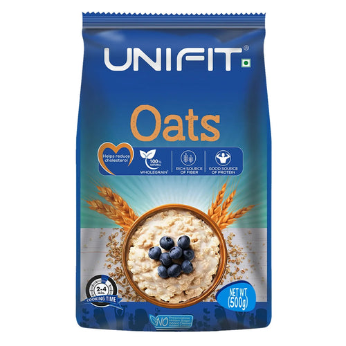 Unifit Oats | High Fiber and Protein | Healthy Breakfast Choice - 500g