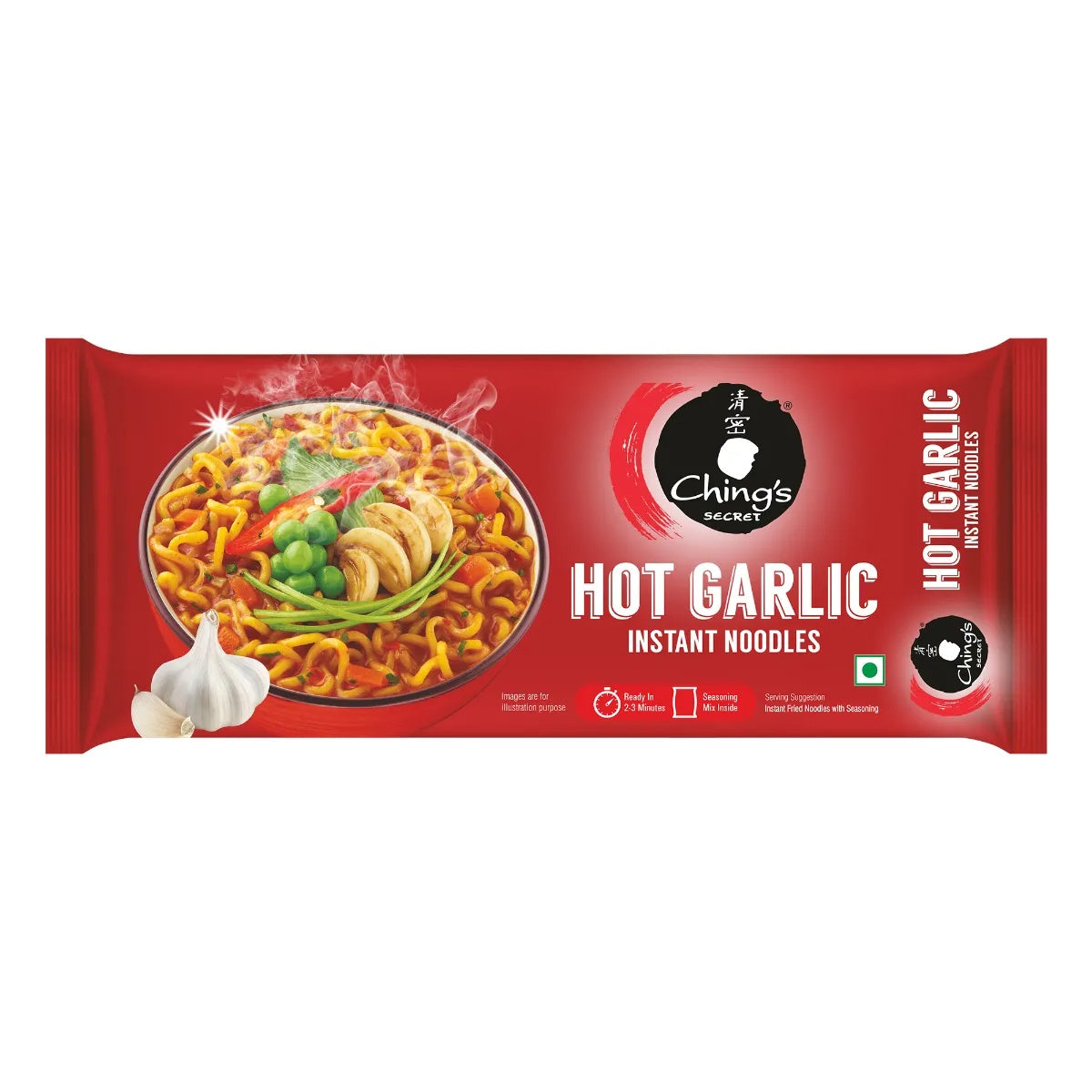Ching's Secret Hot Garlic Instant Noodles Pouch - 240g