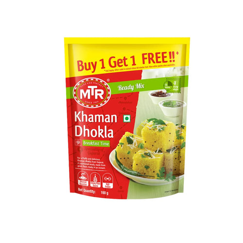 MTR Khaman Dhokla Ready Mix - 160g (Buy 1 Get 1 Free)