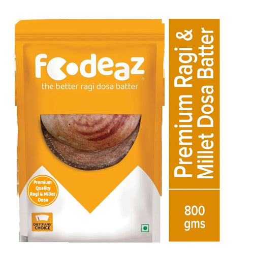 FOODeaz Ragi Millet Dosa Batter - 800g