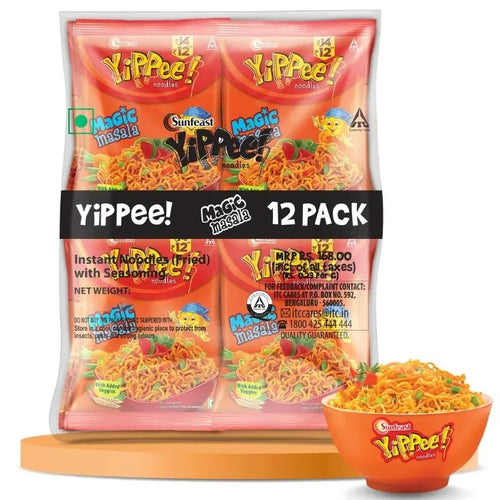 YiPPee! Magic Masala Noodles with Added Veggies - The Better Noodles - 840 g