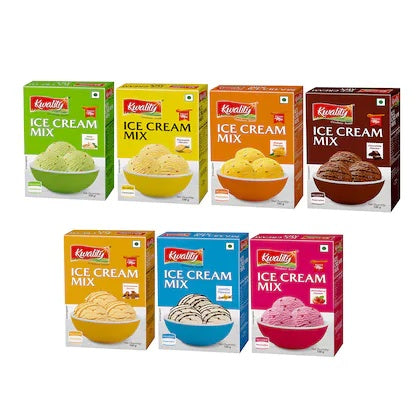 Kwality Ice Cream Mix 100g Box AF Assorted[Pack of 7]