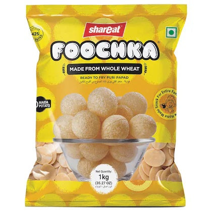 Shareat Foochka Ready to Fry Pani Puri Papad - 1 Kg